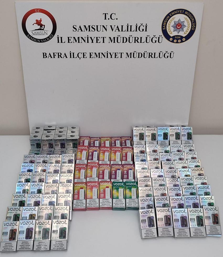 Bafra'da Kaçakçılık operasyonunda 2 şüpheli yakalandı 