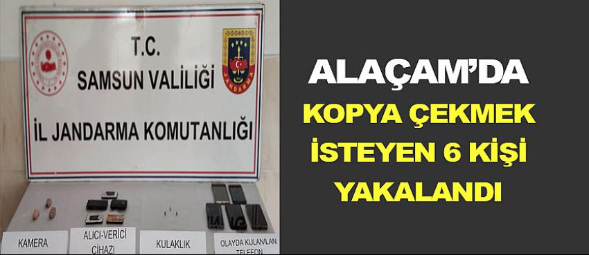 Alaçam'da ehliyet sınavında kopya çekmeye çalışan 6 kişi yakalandı