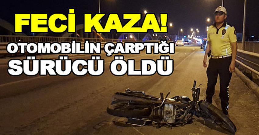 Bafra'da otomobilin çarptığı motosiklet sürücüsü öldü