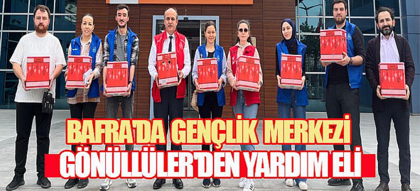 Bafra'da  Genç Gönüllüler'den yardım eli