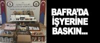 Bafra’da kaçak sigara ve tütün operasyonu