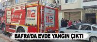 Bafra'da evde yangın çıktı