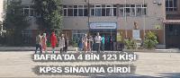 Bafra'da 4 bin 123 kişi KPSS sınavına girdi