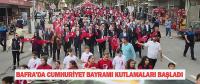 Bafra'da Cumhuriyet Bayramı etkinlikleri başladı