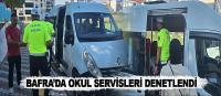 Bafra'da okul servisleri denetlendi