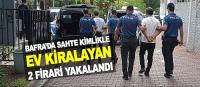 Bafra'da sahte kimlikle kiralanan evde 2 firari yakalandı