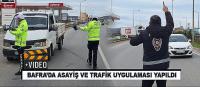 Bafra'da trafik asayiş ve trafik denetlemesi 