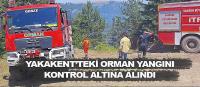 Yakakent'te orman yangını çıktı