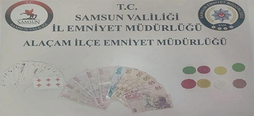 Alaçam'da Kumar Baskını 36 bin lira ceza kesildi