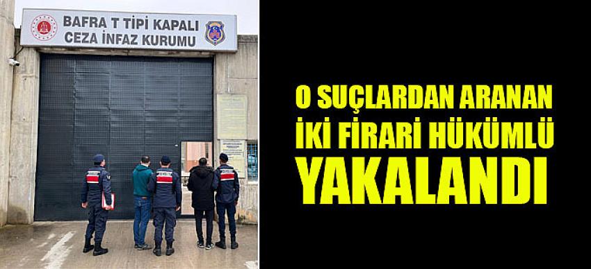 Samsun'da jandarma iki firari hükümlü yakalandı