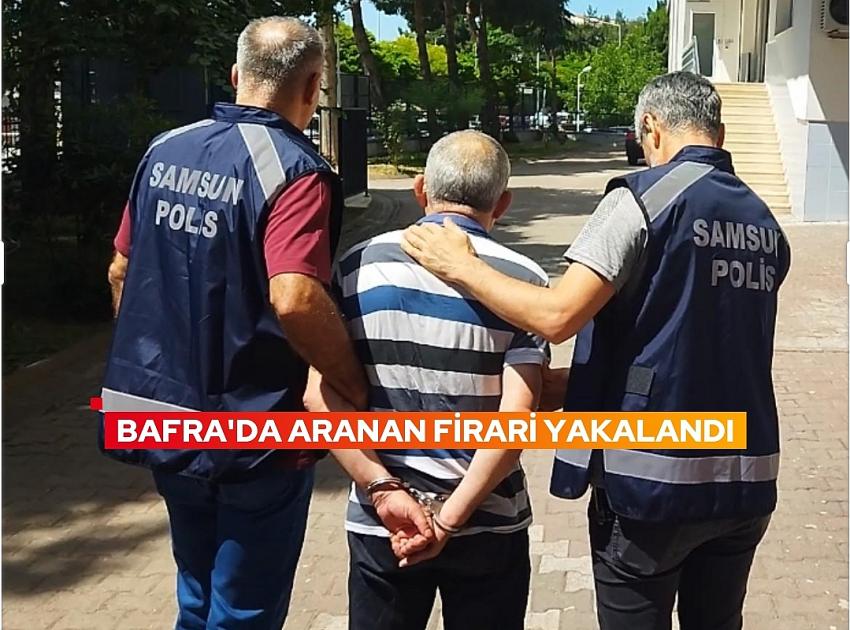 Bafra'da adam öldürme suçundan hüküm giymiş firari yakalandı 