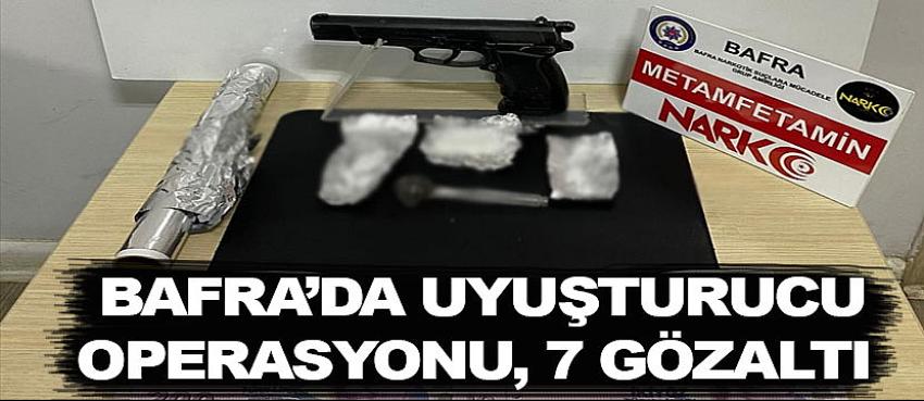 Samsun'da 4 ilçede operasyon 7 gözaltı