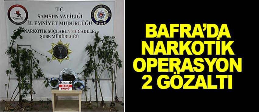 Bafra'da narkotik operasyonda gözaltına alınan 2 kişi serbest kaldı