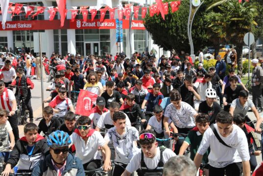 Bafra’da 19 Mayıs günü bisiklet turu düzenlendi