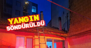 Bafra’da mahallede yangın paniği