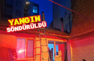 Bafra’da mahallede yangın paniği