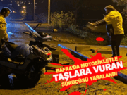 Bafra'da motosikletle taşlara vuran sürücüsü yaralandı
