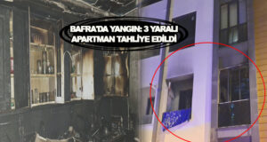 Bafra’da yangın, apartman tahliye edildi, 3 kişi etkilendi