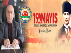 Bafra Ziraat Odası Başkanı Tosuner’den 19 Mayıs Bayram Mesajı