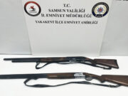 Yakakent’te şüpheli araçtan tüfekler çıktı