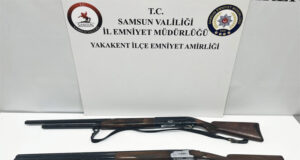 Yakakent’te şüpheli araçtan tüfekler çıktı