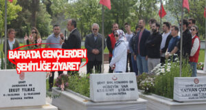Bafra’da duygulandıran şehitlik ziyareti