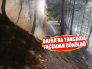 Bafra’da Piknik Alanında Yangın Çıktı