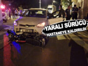 Bafra’da otomobille çarpışan motosiklet sürücüsü yaralandı
