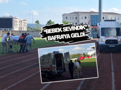 Bebek Sevindik, hava ambulansıyla Bafra’ya gönderildi