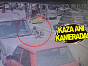 Bafra’da Dehşet Anları, Bisikletliye Forklift Çarptı