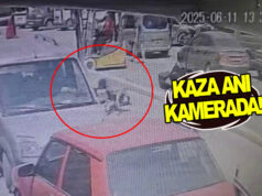 Bafra’da Dehşet Anları, Bisikletliye Forklift Çarptı