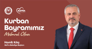 Bafra Belediye Başkanı Hamit Kılıç, Kurban Bayramı mesajı