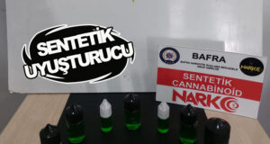 Bafra’da Likit Sentetik Uyuşturucu Ele Geçirildi