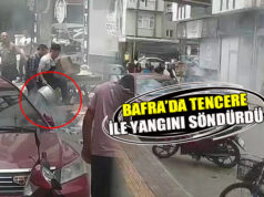 Bafra’da Yangın Tencereyle Söndürüldü