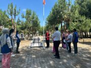 Alaçam’da 15 Temmuz Şehidi Aksu’nun kabrine ziyaret