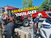 Bafra’da Traktör ve SUV Çarpıştı: İki Sürücü Yaralandı