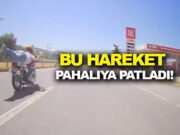 Motosiklet Sürücüsünün hareket cezasız kalmadı