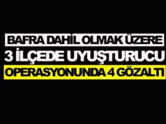 Bafra ve 3 İlçede Eş Zamanlı Uyuşturucu Operasyonu