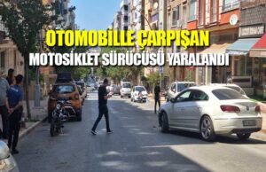 Bafra’da otomobille çarpışan motosiklet sürücüsü yaralandı
