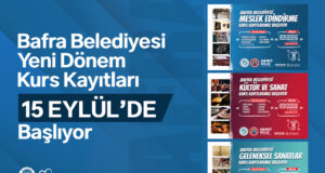 Bafra’da Ücretsiz Kültür Sanat Kursları Başlıyor
