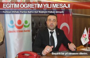 Hakan Şimşek’ten Öğretmen ve Öğrencilere Yeni Yıl Mesajı