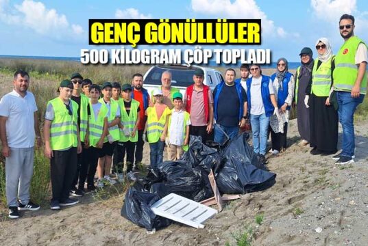 Bafra Kızılırmak Deltası’nda çevre temizliği yapıldı