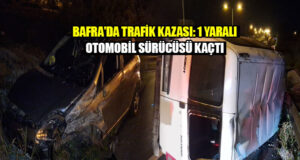 Bafra’da Trafik Kazası: 1 Yaralı, Otomobil Sürücüsü Kaçtı