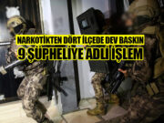 Bafra ve üç ilçede uyuşturucu operasyonu, 9 gözaltı