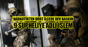 Bafra ve üç ilçede uyuşturucu operasyonu, 9 gözaltı