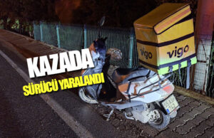 Bafra’da devrilen motosiklet sürücüsü yaralandı