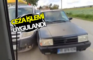 Bafra’da Trafiği Tehlikeye Atan Sürücüye Ceza
