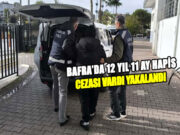 Bafra’da 12 Yıl 11 Ay Hapis Cezası Bulunan Hükümlü yakalandı
