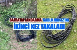 Bafra’da Jandarma Kablo Hırsızını ikinci Kez Suç Üstü Yakaladı