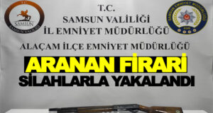 Alaçam’da Aranan Hükümlü Yakalandı, Mühimmata El Konuldu